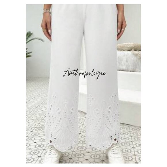 Philosophy Pants - Philosophy White Wide-Leg Pants